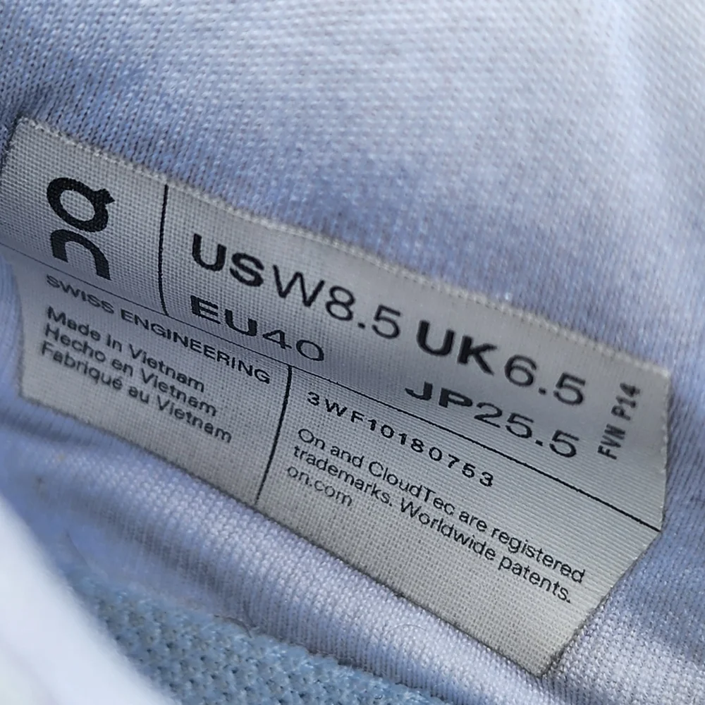 On Running Cloud White and Sky Blue Athletic Shoes - The Roger Advantage Pro - Picture 9 of 9